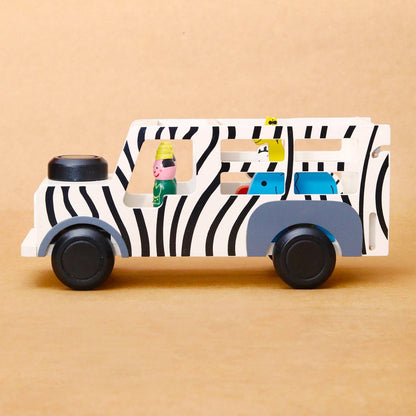 Wooden Safari Truck with Animals