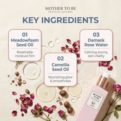 Mother To Be Rose Aroma Multi Oil 200ml | Nourishing Maternity Body Oil | Made in Korea