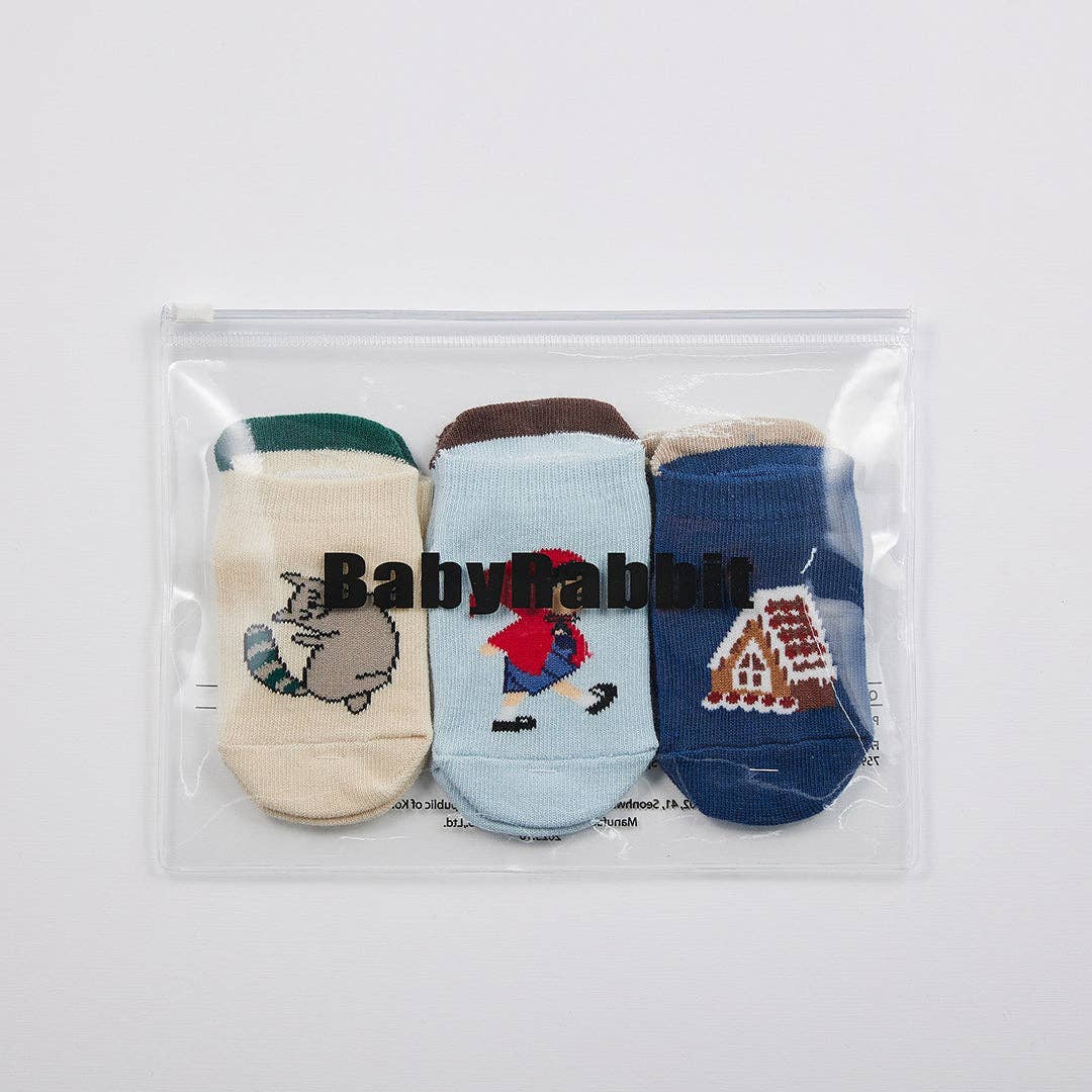 BabyRabbit Storybook Socks Set: 1-3T
