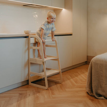 Transformable Kitchen Tower Sleekstep, Highchair+Tray Combo
