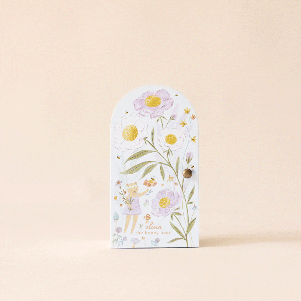 Tiny Olivia the honey bear, gives 10 meals