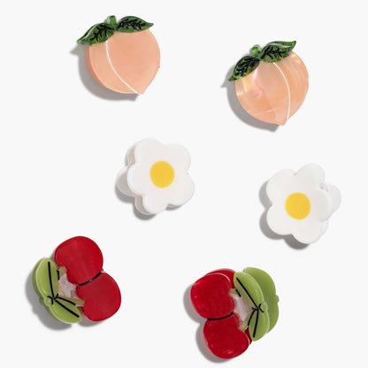 PREORDER: Micro Summer Orchard Hair Claw Clip Set
