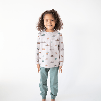 Charlie Long Sleeve Jersey Tee - City Vibes