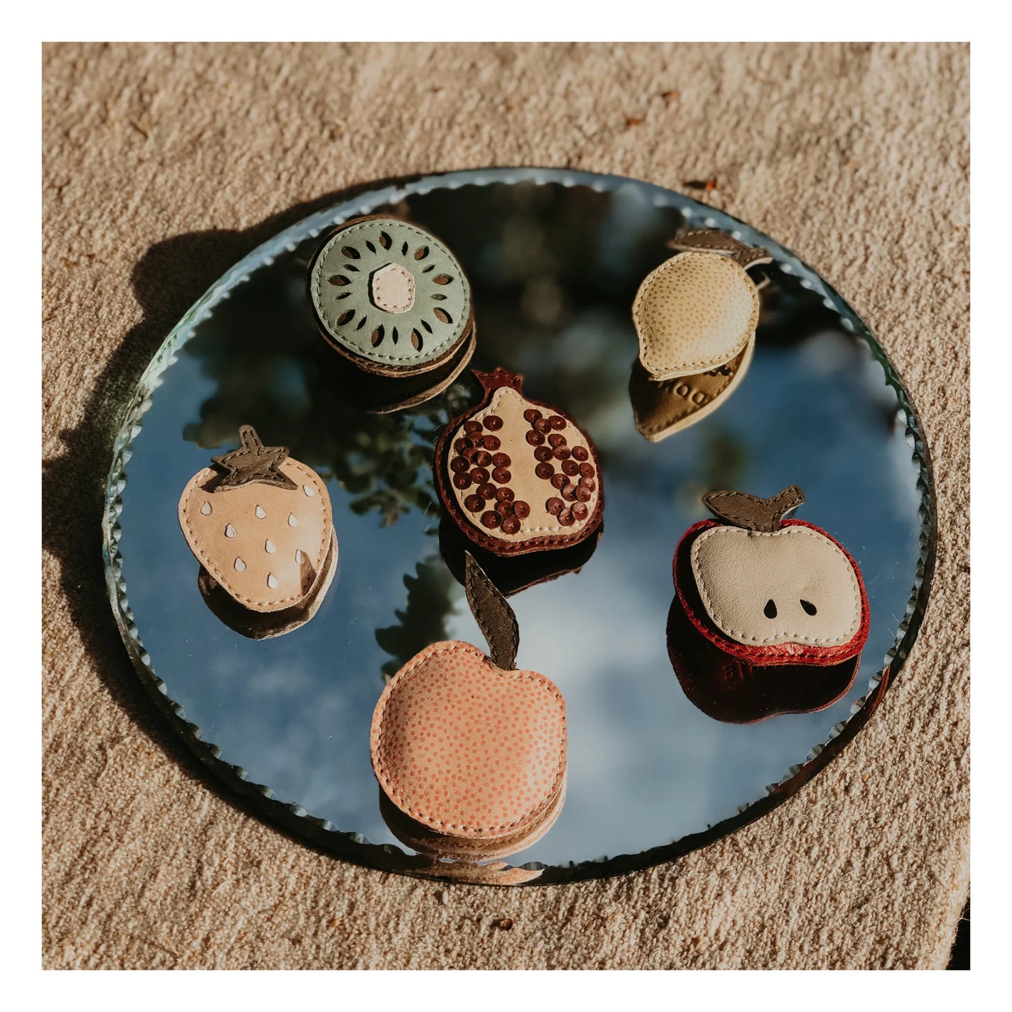Nanoe Fruit Hairclip | Strawberry | Powder Nubuck