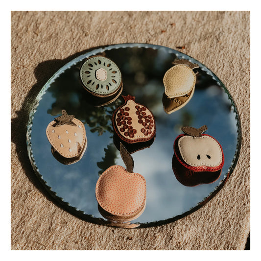 Nanoe Fruit Hairclip | Strawberry | Powder Nubuck
