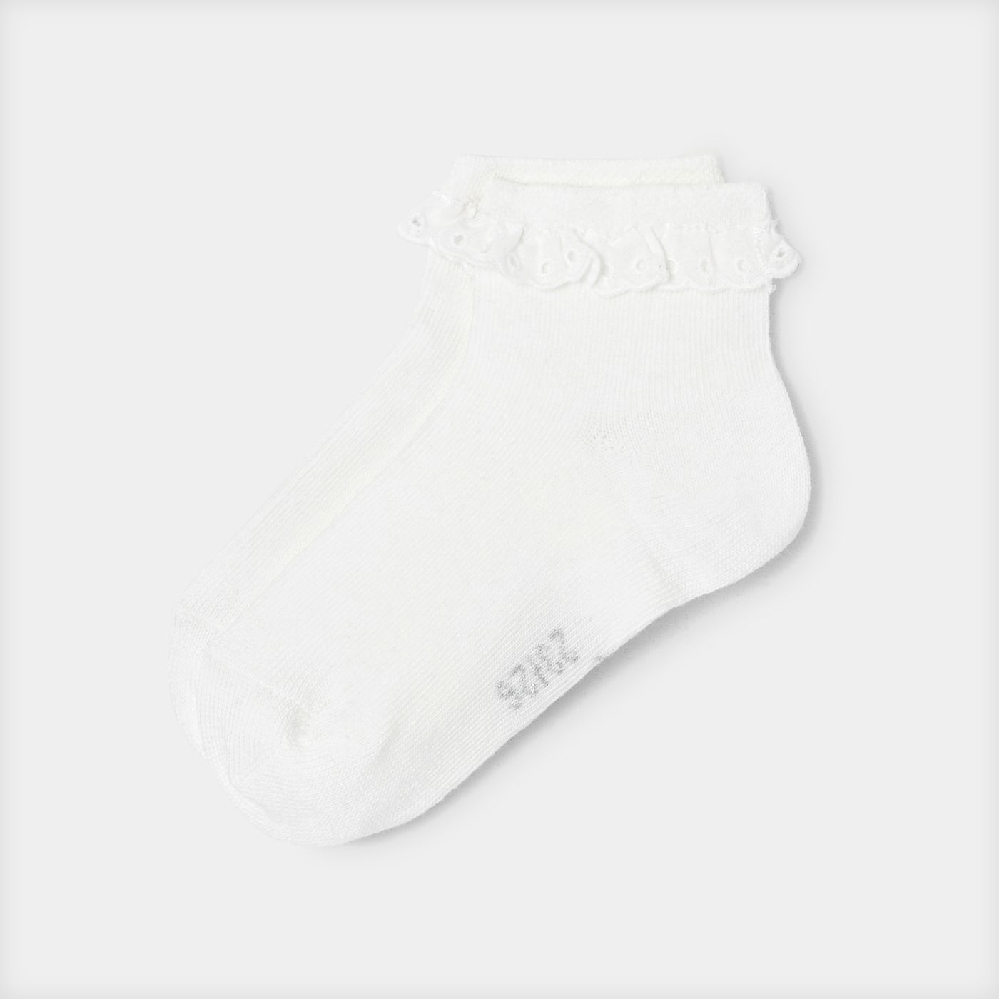 Girl Maison Guille socks - jacadi white