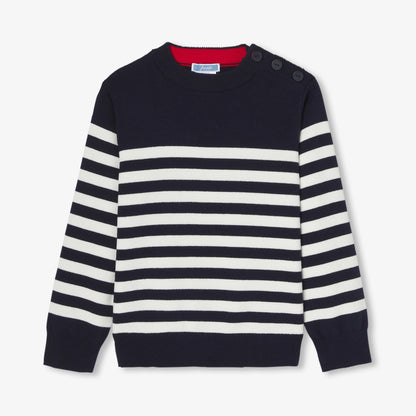 Child sailor sweater - Navy/White