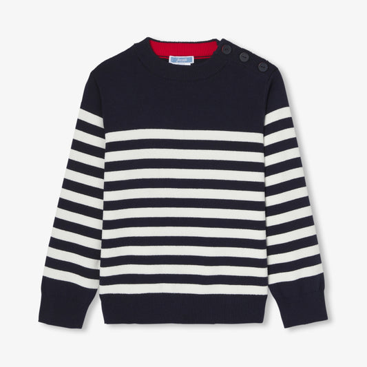Child sailor sweater - Navy/White