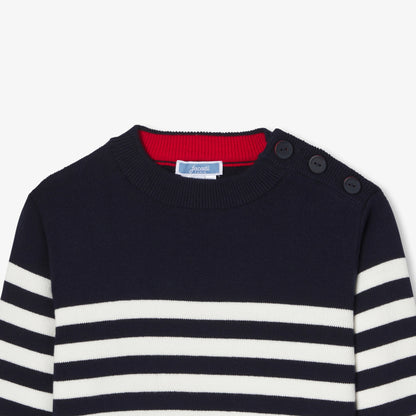 Child sailor sweater - Navy/White