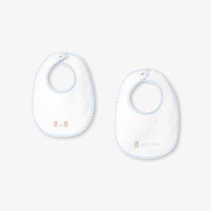 Set of 2 baby boy terry bibs