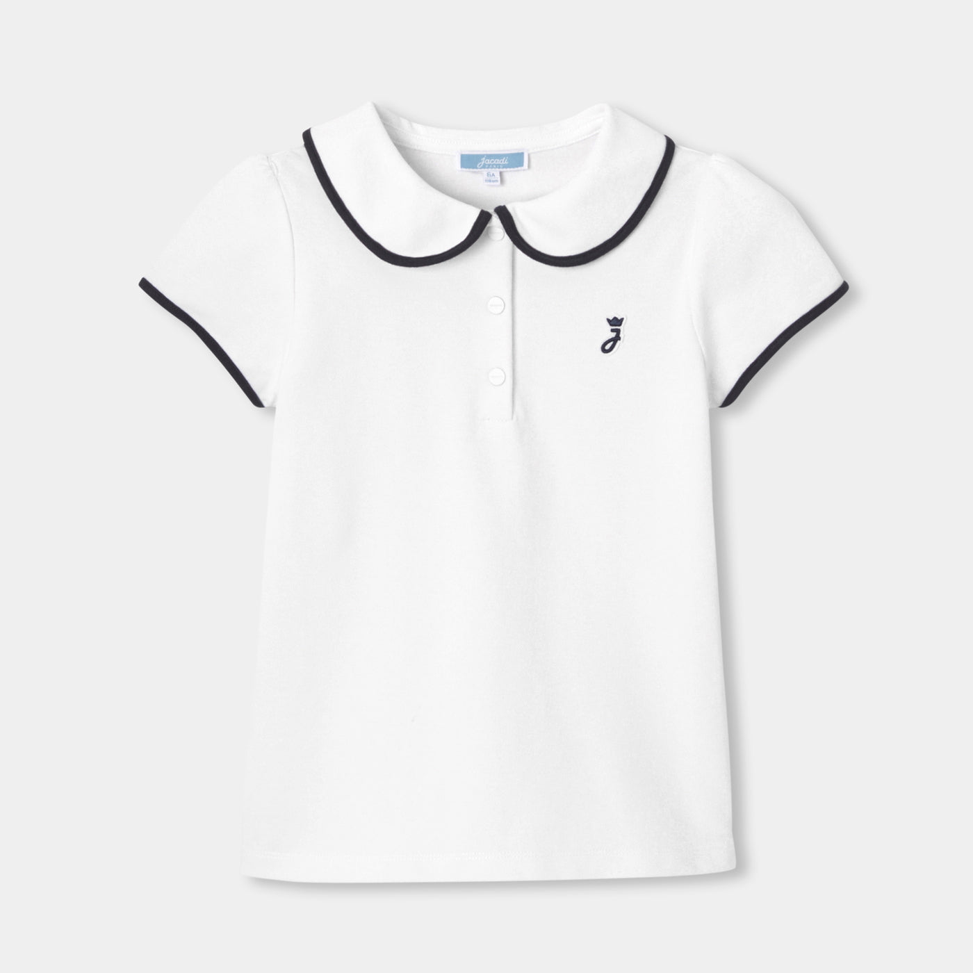 Girl short-sleeved polo shirt - Jacadi White