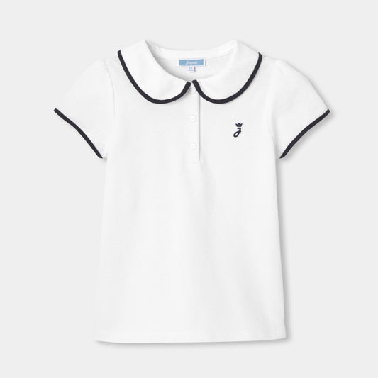 Girl short-sleeved polo shirt - Jacadi White