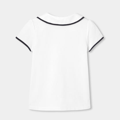 Girl short-sleeved polo shirt - Jacadi White