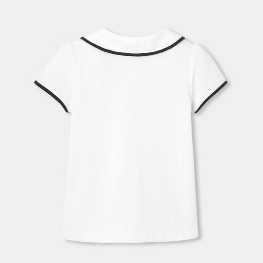 Girl short-sleeved polo shirt - Jacadi White