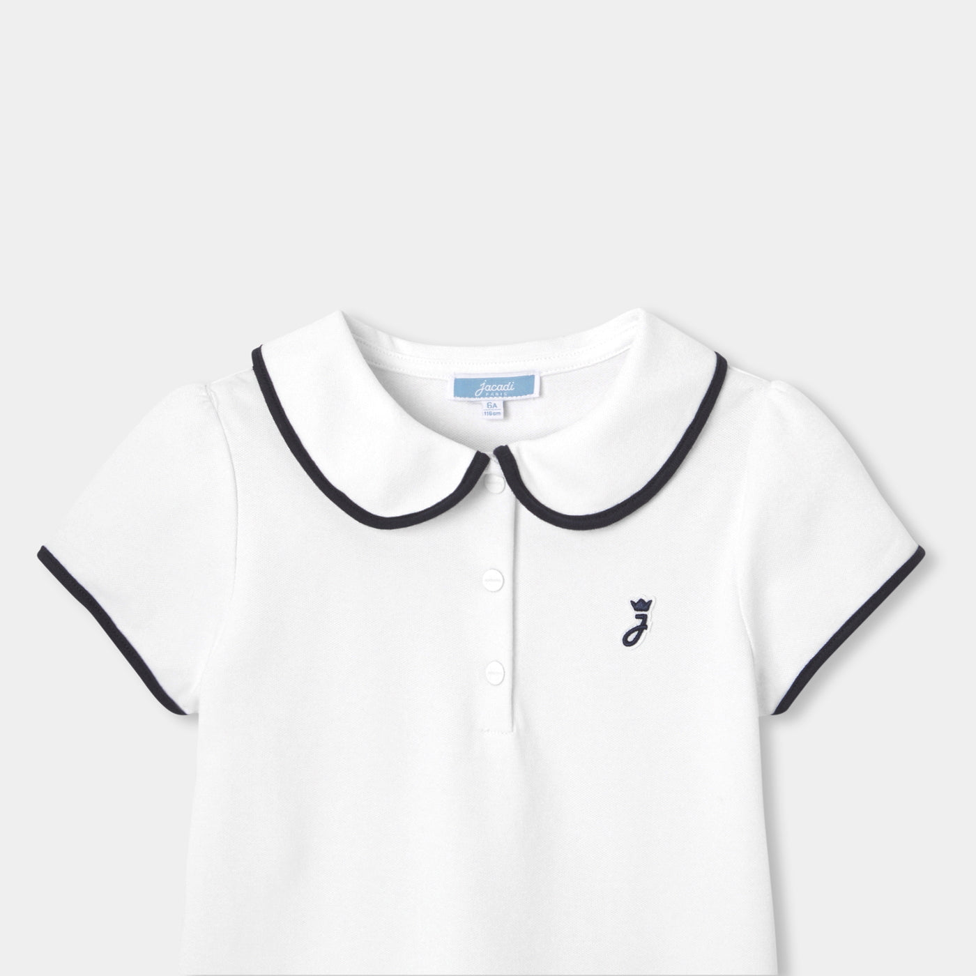 Girl short-sleeved polo shirt - Jacadi White