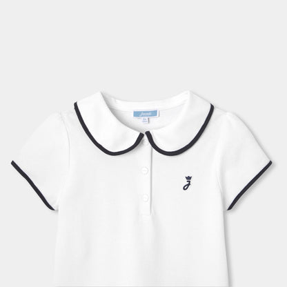 Girl short-sleeved polo shirt - Jacadi White