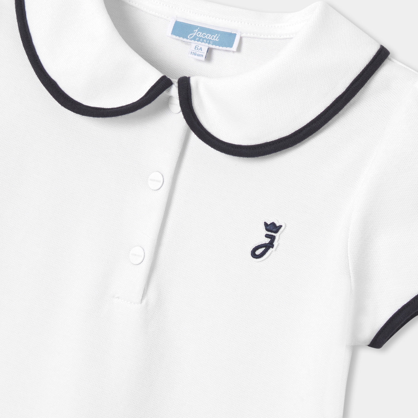 Girl short-sleeved polo shirt - Jacadi White