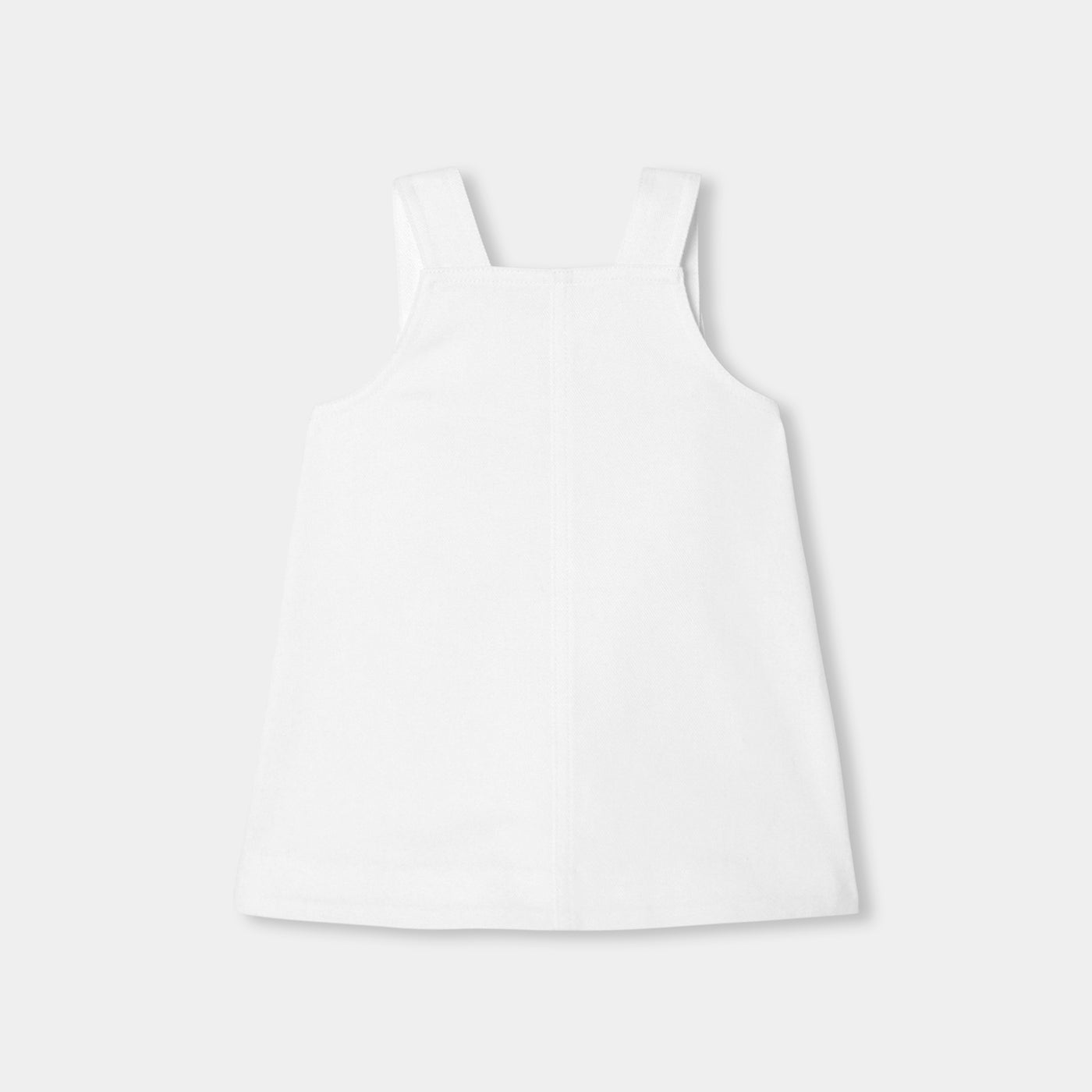 Baby girl twill pinafore dress - Jacadi White