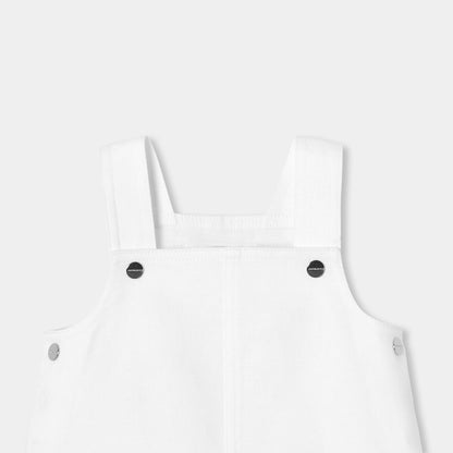 Baby girl twill pinafore dress - Jacadi White