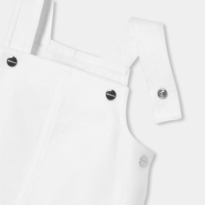 Baby girl twill pinafore dress - Jacadi White