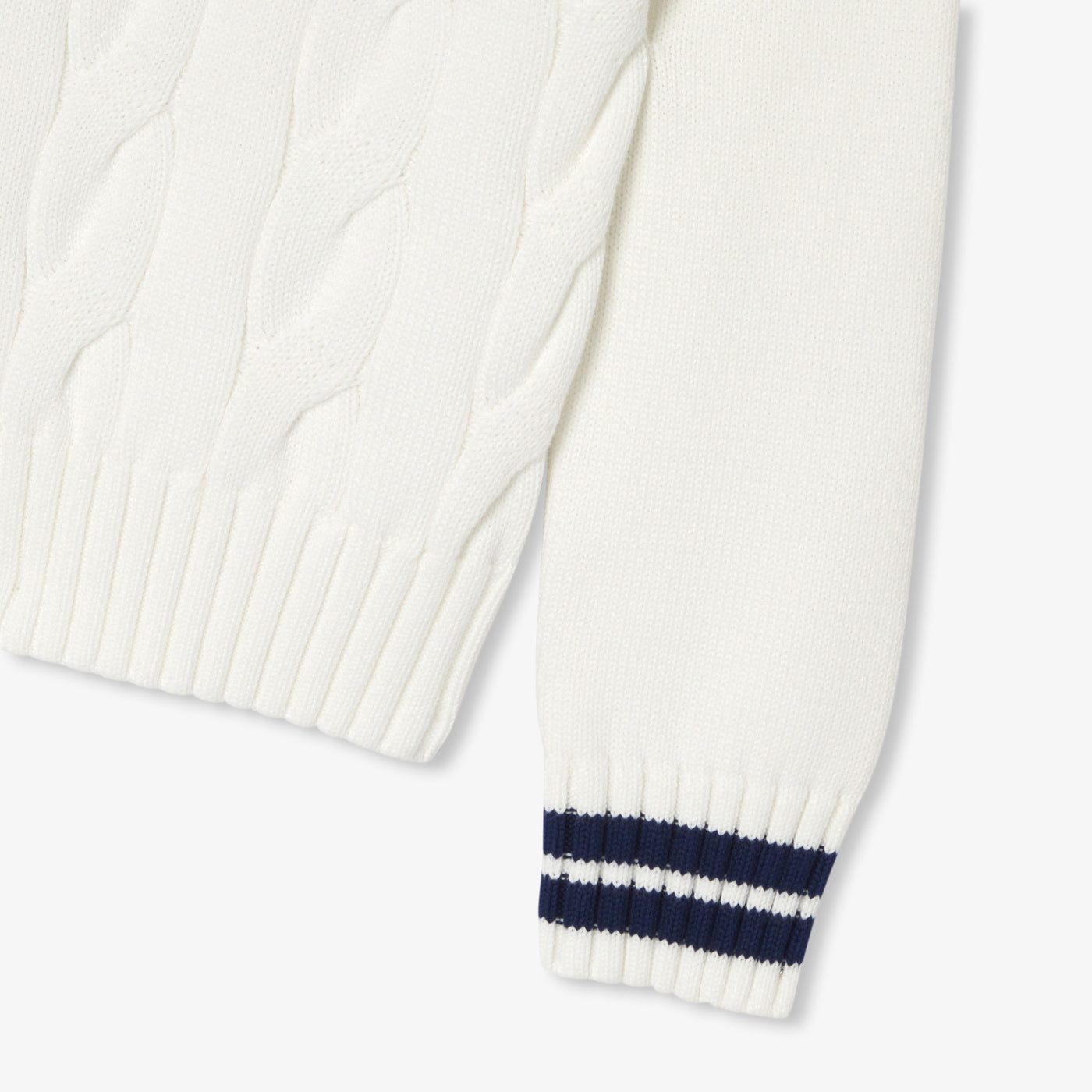Child cable knit sweater - Jacadi Soft White