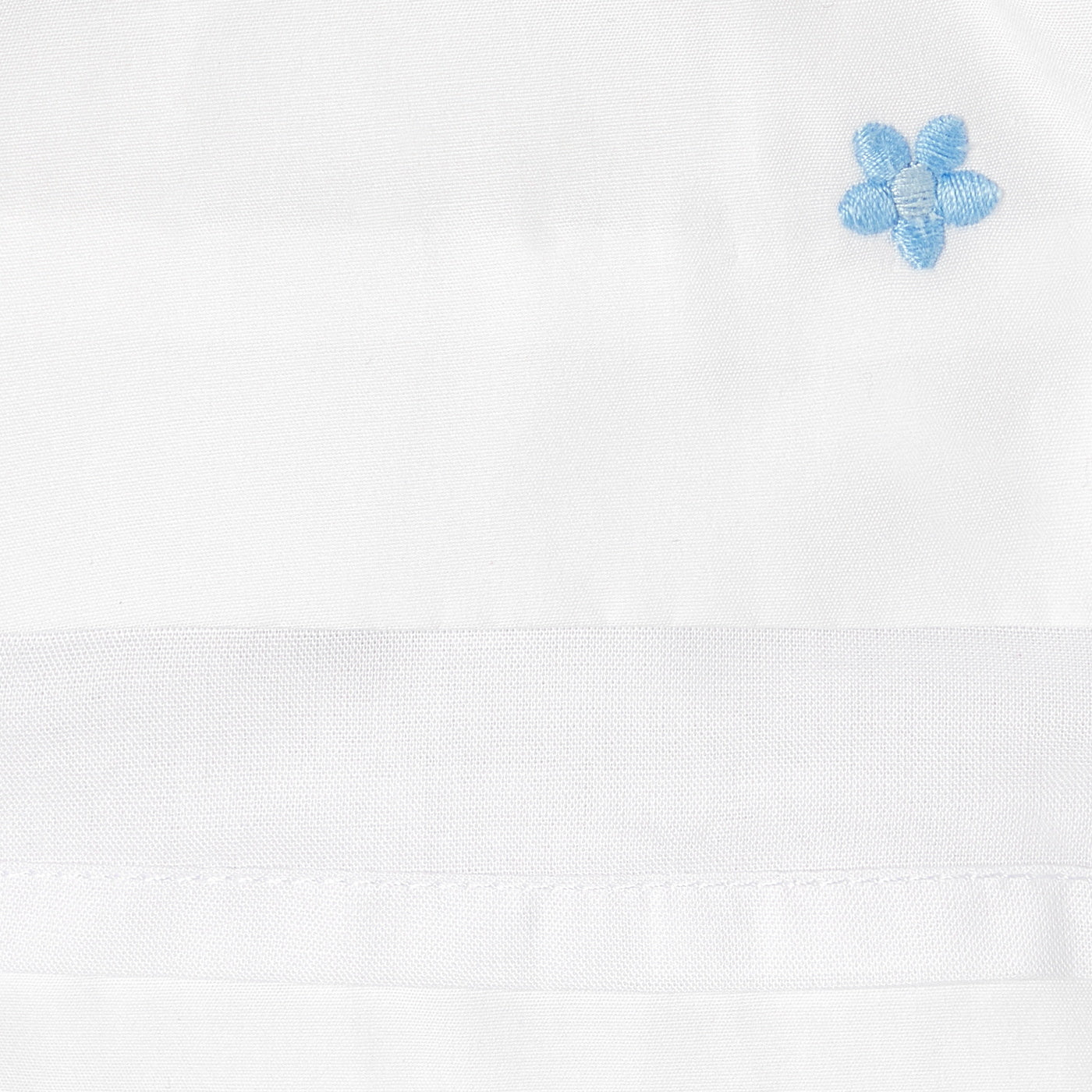 Baby girl embroidered poplin dress - White/Multicolour