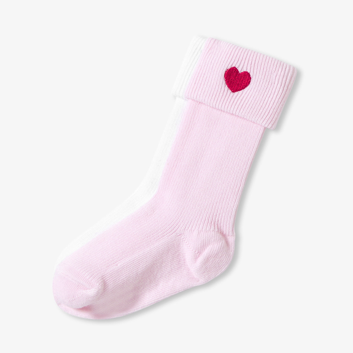 Baby girl sock set - Pink/White