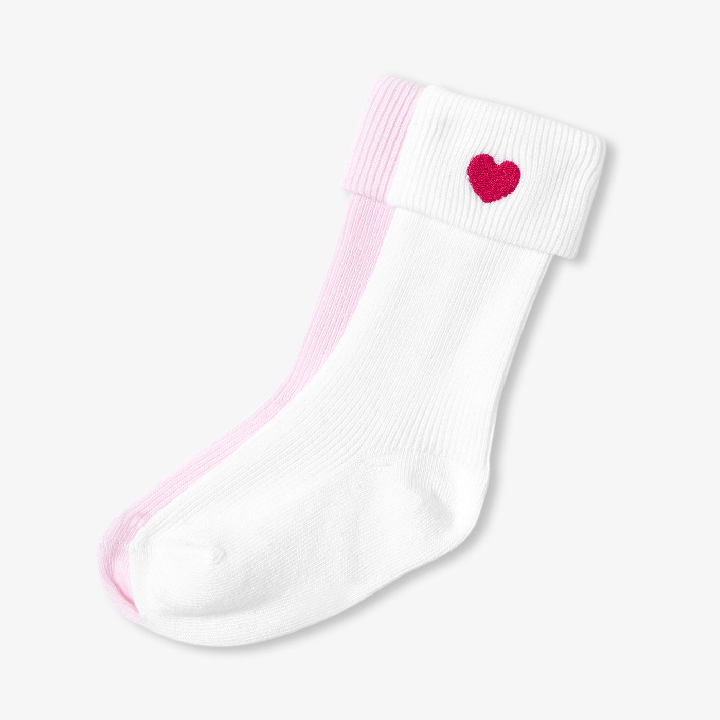 Baby girl sock set - Pink/White