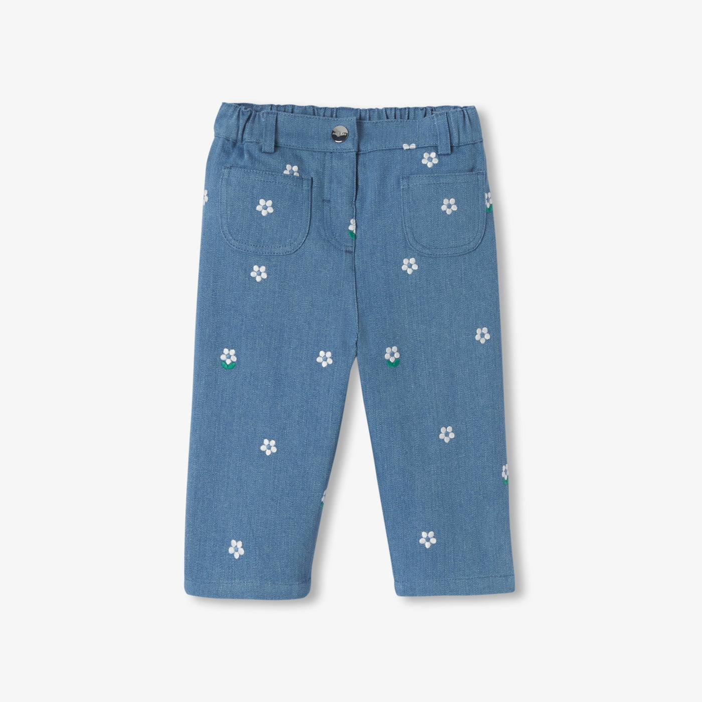 Baby girl embroidered jeans