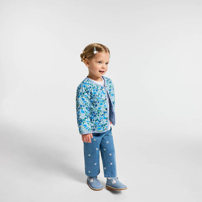 Baby girl embroidered jeans