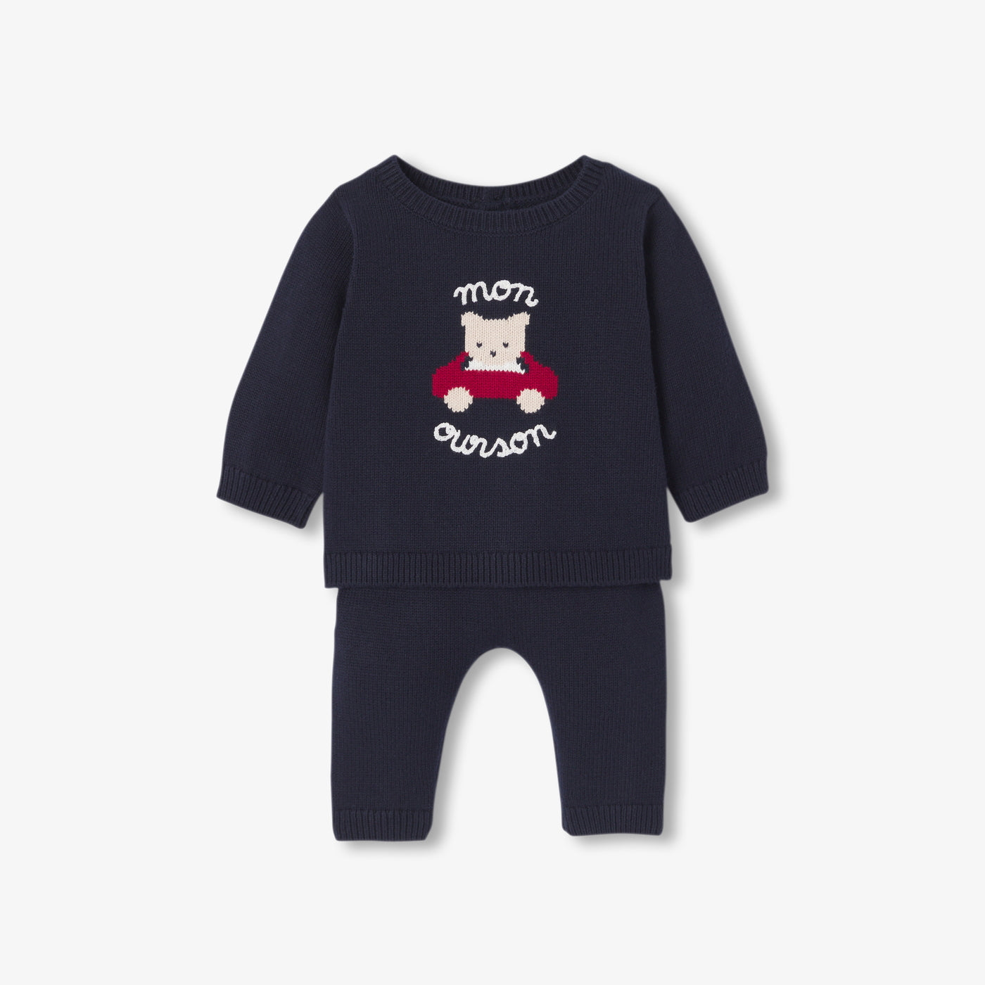 Baby jersey knit comfort set