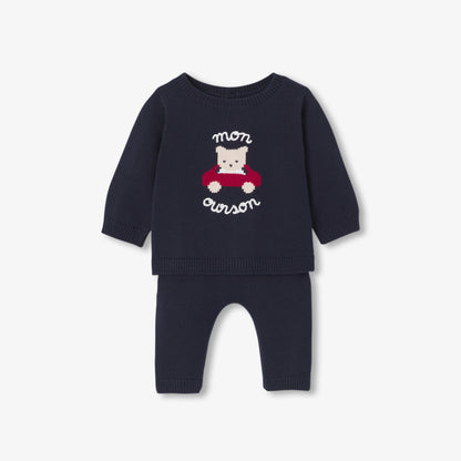 Baby jersey knit comfort set