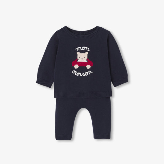 Baby jersey knit comfort set
