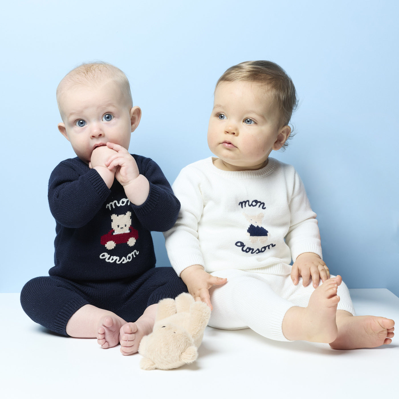 Baby jersey knit comfort set