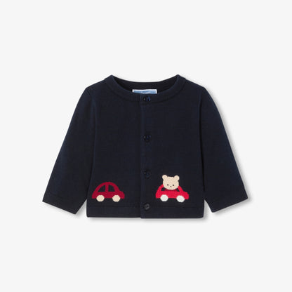 Baby boy soft knit cardigan