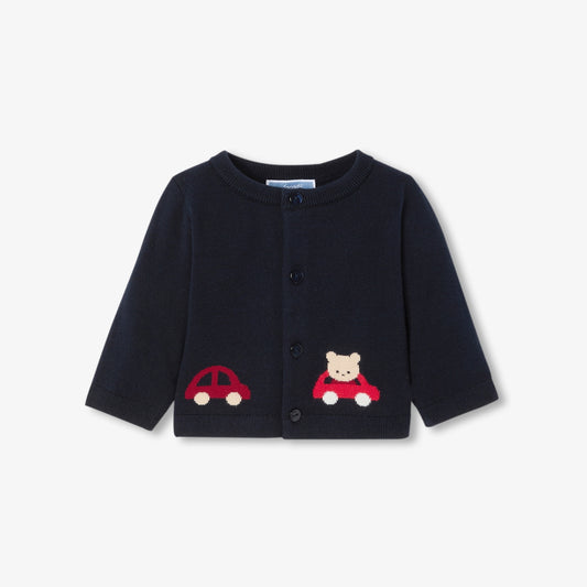 Baby boy soft knit cardigan