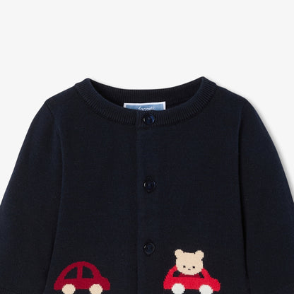 Baby boy soft knit cardigan