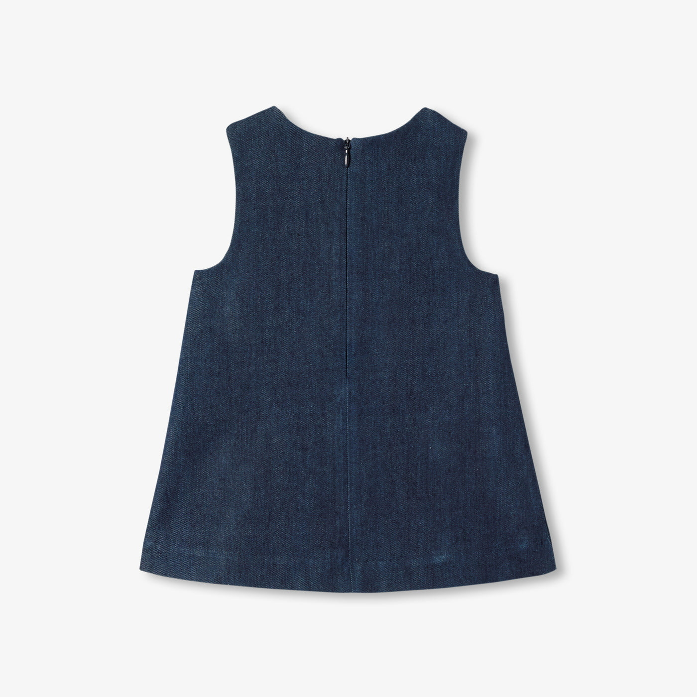 Baby girl denim pinafore dress - dark denim