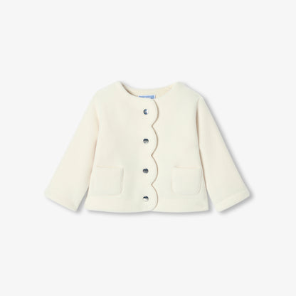 Baby girl microfleece cardigan