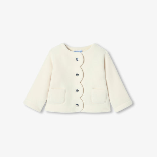 Baby girl microfleece cardigan