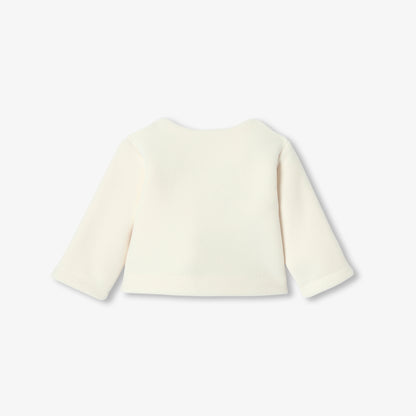 Baby girl microfleece cardigan
