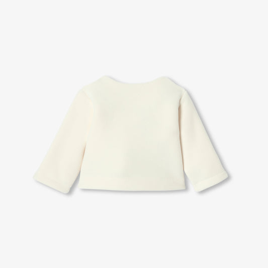 Baby girl microfleece cardigan