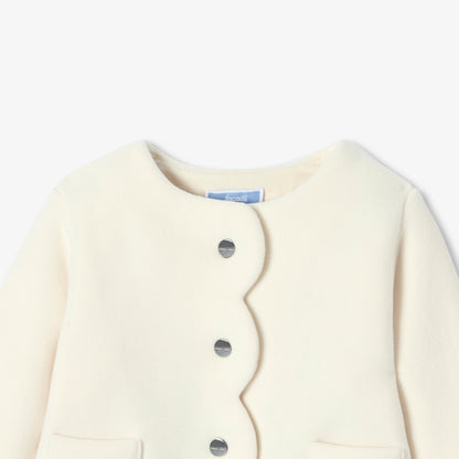 Baby girl microfleece cardigan
