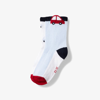 Set of 2 baby boy cotton socks