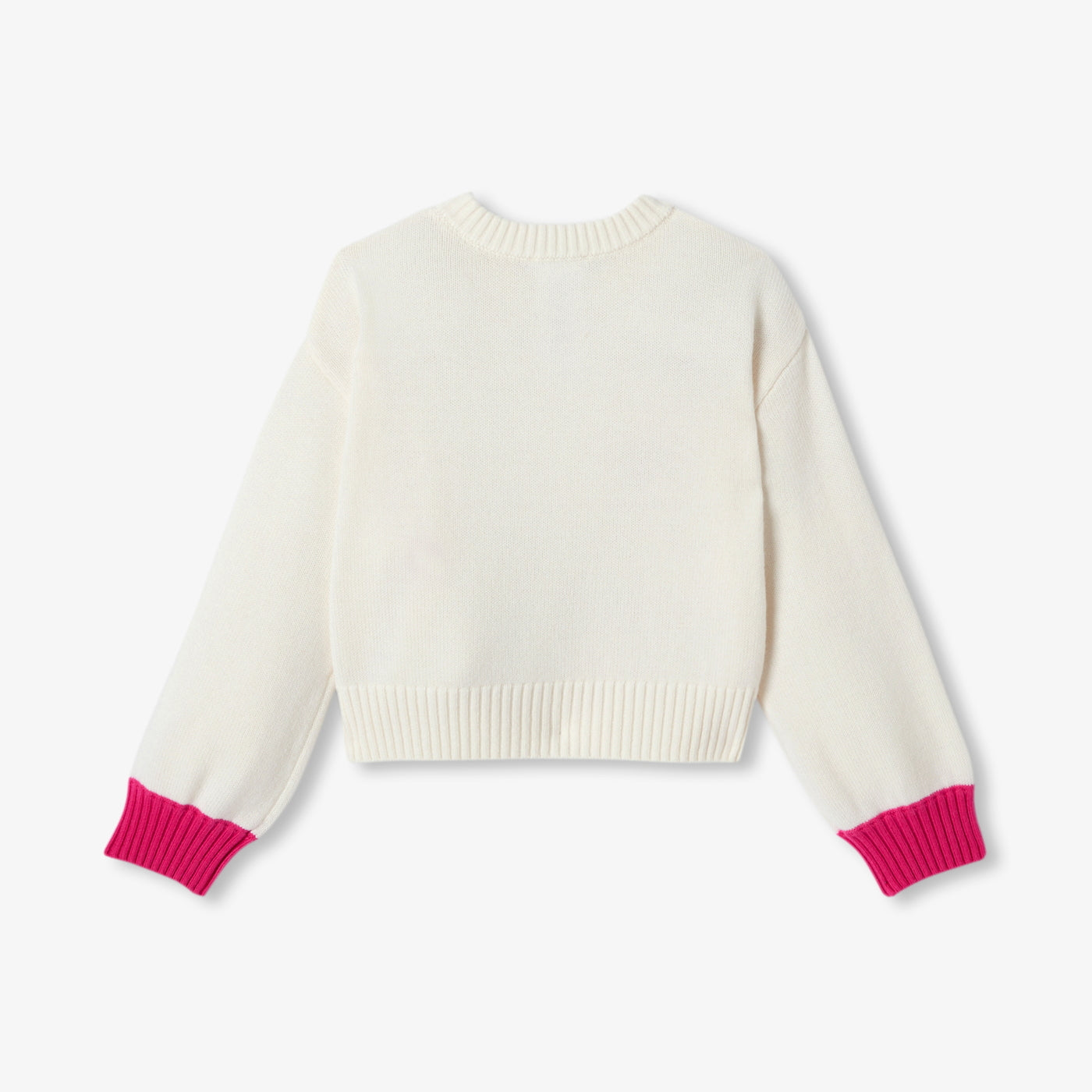 Girl wool blend jumper - soft white