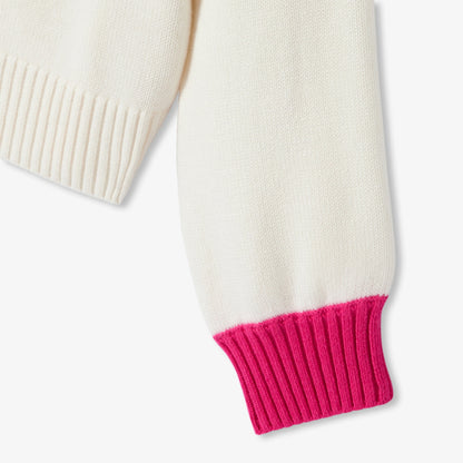 Girl wool blend jumper - soft white