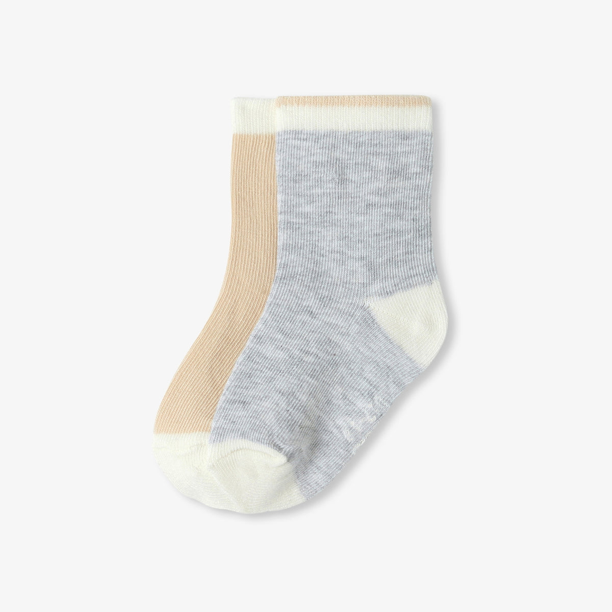 Baby socks duo - beige/multicolour