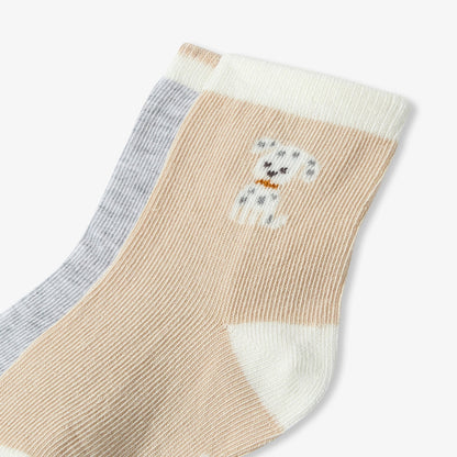 Baby socks duo - beige/multicolour