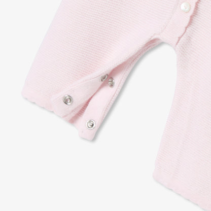 Baby Girl Garter Stitch Jumpsuit