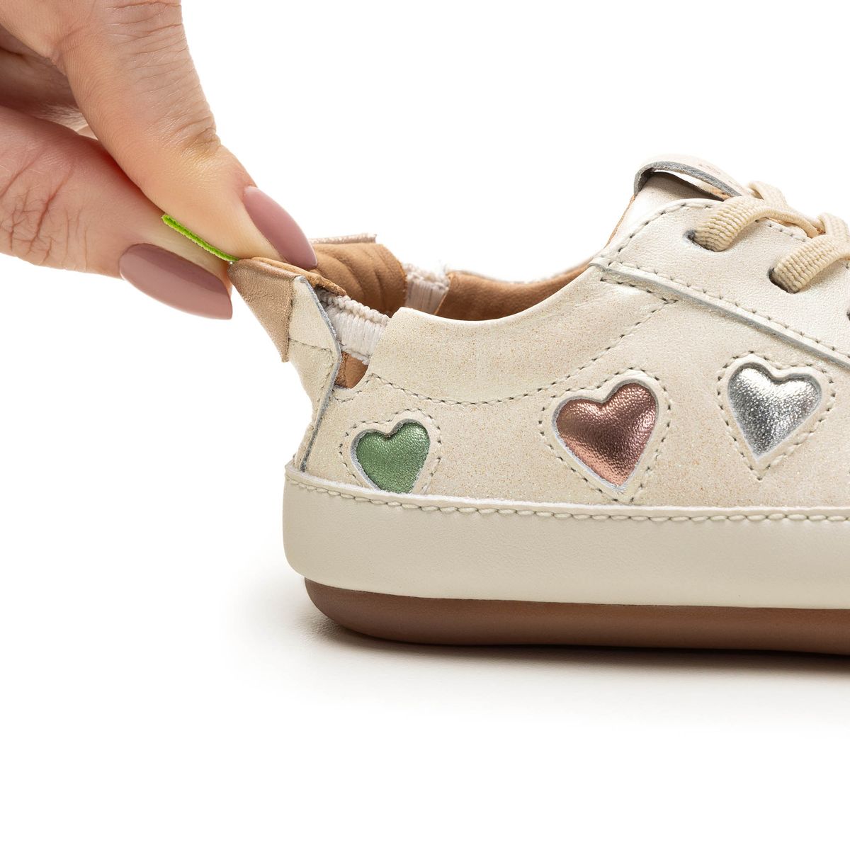 Toddler Sneakers Love 4 All - White Dream/ Sterling Silver/ Rose Gold